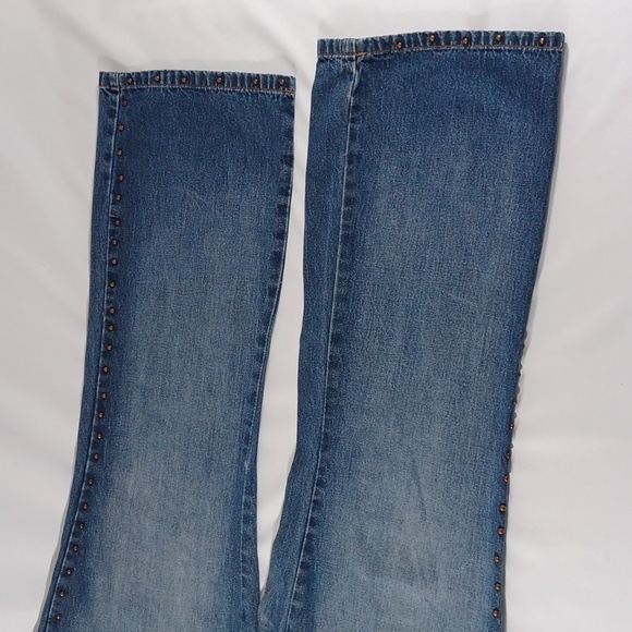 VIntage Unique Style Route 66 Jeans in Women's Size 13/14 Metal Grommet Accents - Picture 4 of 10